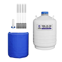 Réservoir d'azote liquide en alliage d'aluminium YDS-35-50 35L avec une longue durée de vie pour une utilisation en laboratoire