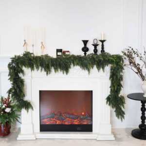 Guirnalda Decorativa de Hojas de Cedro y Ciprés Artificiales, Aspecto Natural, con Pegamento Suave, para Navidad, Hogar, Pino, Enredadera, Planta Verde, Estilo Europeo - Product Image 1