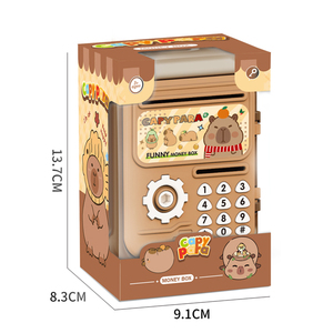 Recién llegado, Banco de Ahorro para niños, juguete, <span class=keywords><strong>mini</strong></span> cajero automático, alcancía, monedas en efectivo divertidas, cajas de dinero, regalos de juguete de plástico