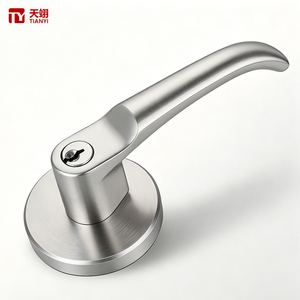 มือจับประตูรูปทรงคลื่น ดีไซน์ตามหลักสรีรศาสตร์ ยี่ห้อ Ianyi รุ่น Durable ผิวขัดเงาแบบ Rose โค้งมนเรียบหรู ผลิตจากสแตนเลสสตีล สำหรับใช้ภายในห้อง - Product Image 2
