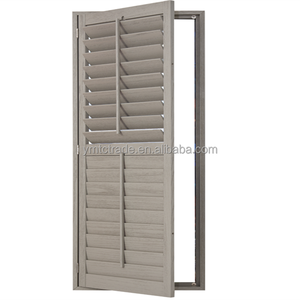 Hiện đại cổ bằng gỗ cửa sổ màn trập cho trang trí nội thất ngang mở lưỡi khung cho phòng khách trồng gỗ bao gồm - Product Image 3