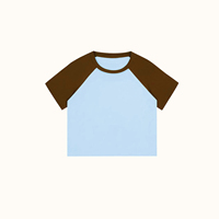 Mode jeunes filles femmes haut court été marque Logo personnalisé conception dames haut court 2025 nouveaux t-shirts
