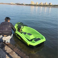 Bateau Électrique en Gros 16kW ASA, Bateau Kart Électrique 50km/h, Autonomie 80min, Bateau Rapide pour Sports Nautiques, Surf, Lac, Extérieur