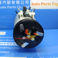 Kompresor AC Polia 3pk 110mm Berkualitas Tinggi 1.6-12 Volt untuk Volkswagen Fox 2008 Voyage 2008 Gol G5 G6 Model Motor CVC R134a