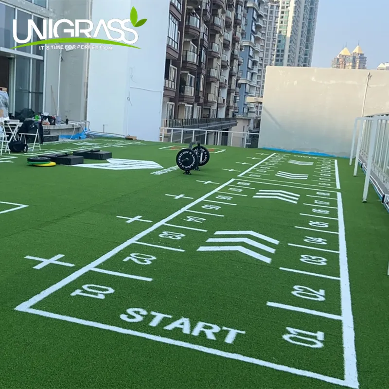 UNI Gym Customize logo Flooring Turf Pull Sled Turf Gym Artificial Grass