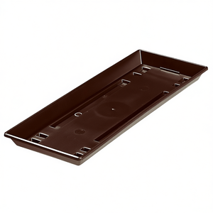 Sous-plateaux pour boîtes à fleurs GELI Standard, lot de 10, en plastique brun, pour pots de plantes, utilisation intérieure et extérieure - Product Image 2