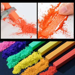 FOSKA 12/24 <span class=keywords><strong>Craies</strong></span> <span class=keywords><strong>Pastel</strong></span> Artistiques de Qualité Supérieure, Couleurs Vives, Forme Carrée de 65 mm, Texture Douce pour un Effet de Dessin Exceptionnel - Product Image 4