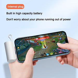 <span class=keywords><strong>Mini</strong></span> banco de energía de carga rápida para <span class=keywords><strong>Iphone</strong></span>, cargador portátil de 5000Mah, cápsula pequeña, promoción de fábrica - Product Image 3