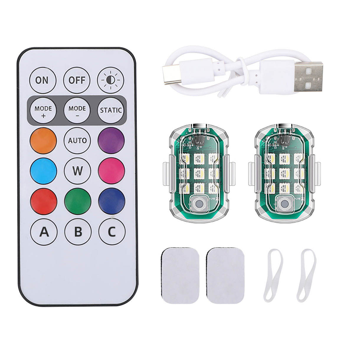 2 lumières + télécommande