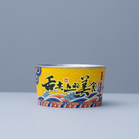 Bols et coupes à soupe jetables en papier d'aluminium de 650 ml, imprimés sur mesure, de qualité alimentaire, avec couvercles en aluminium, pour salades (usage commercial)