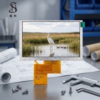 ShengHe BOE TFT IPS LCD Modul 5,0 Zoll 800X480 RGB 50PIN Hohe Helligkeit 500nits COG Industrielles Breittemperatur-LCM LED-Hintergrundbeleuchtung