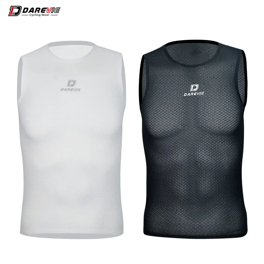 Darevie atacado profissional de malha, roupa íntima, camada sem mangas com base para deportes masculinos