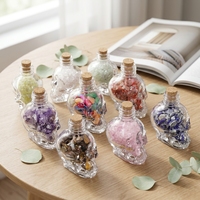 Crânes d'améthyste, gravier en bouteille, agate, cristal, Feng Shui, énergie spirituelle, guérison, bricolage, Halloween, décoration créative pour la maison et le bureau