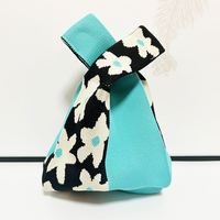 Bolso trenzado de punto de otoño para mujer, bolso de mano de ganchillo para mujer