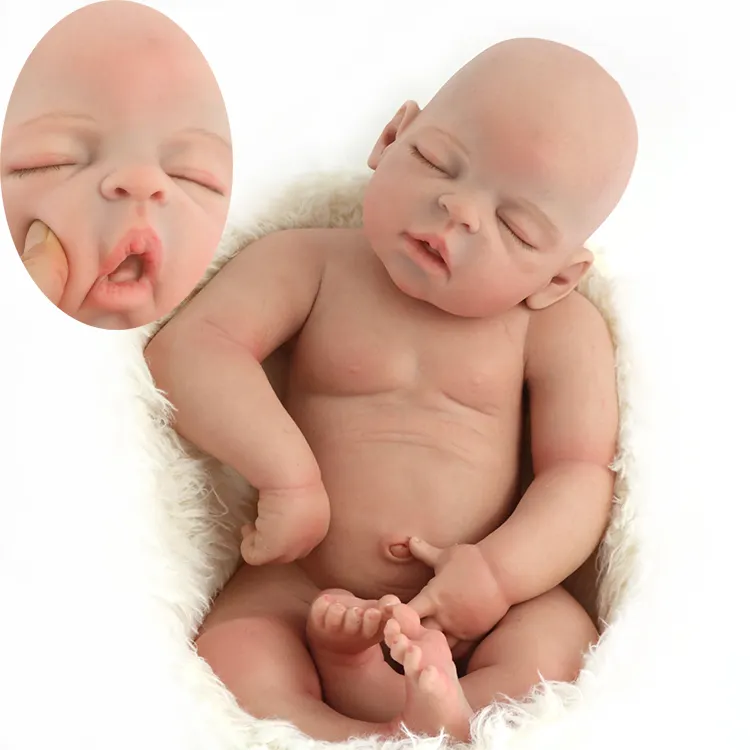 Littleslove 22 inch 5.2 kg Full Solid Silicone Reborn Doll Bebe Newborn Silica Gel Advanced Painting Silicon Dolls Reborn