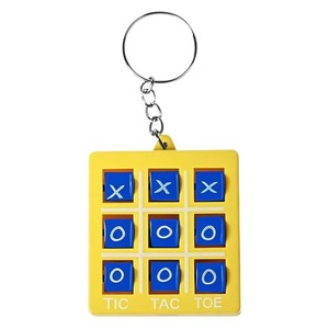 Llavero de plástico juvenil con juego de tres en raya XO transfronterizo, rompecabezas circular, ajedrez de horquilla, juguetes de regalo - Product Image 6