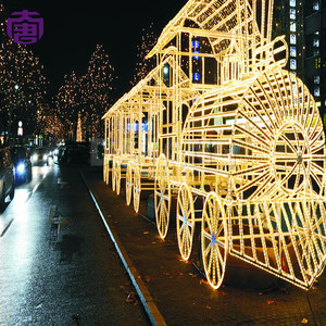 Guirnalda de Luces LED Impermeables IP65 con Forma de Tren, Camión o Autobús de Santa Claus para Decoraciones Navideñas, de Año Nuevo y de San Valentín para Exteriores, Tamaño Grande - Product Image 5