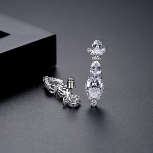 LUOTEEMI — boucle d'oreille en cristal zircon, pour femme, haute qualité, en forme de larme - Product Image 5