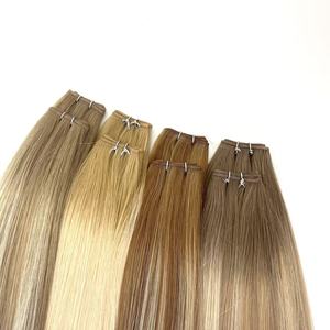 Extensions de cheveux humains russes balayage, dorées, invisibles, plates, parfaitement alignées avec Genius Weft - Product Image 2