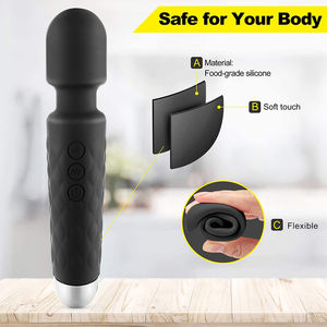Vibrador de Masaje con 10 Vibraciones y Doble Cabezal, Resistente al Agua IPX6, de ABS y Silicona, Juguetes Sexuales para Mujer - Product Image 6