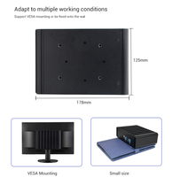 Mini PC Industrial Sharerdp Core I3 I5 I7 5200U 4200U 4500U 6100U MH, Sin Ventilador, RS232 COM, Carcasa de Aleación de Aluminio, Computadora de Escritorio