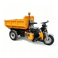 Mini-dumper électrique ZY-155 de 1,5 tonne, trois roues, transport silencieux, longue autonomie pour les mines