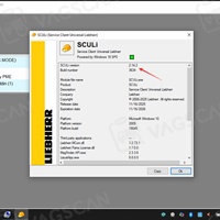 Clé USB et câble DB9 vers Deutsch 9 broches pour outil d'excavatrice Liebherr, logiciel de diagnostic Liebherr V2.14.2 pour grue Sculi