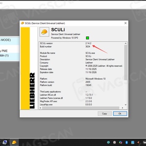 <b>USB</b> <b>Key</b> and DB9 to 9-pin Deutsch Cable Excavator Tool for Liebherr Service Sculi Crane Liebherr Software V2.14.2 Diagnostic Tool - Product Image 6