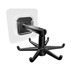 Gancio Girevole Salvaspazio per Porta dell'Armadio, Portautensili da <span class=keywords><strong>Cucina</strong></span> Rotante, Installazione Senza Foratura, Montaggio Facile - Product Image 1