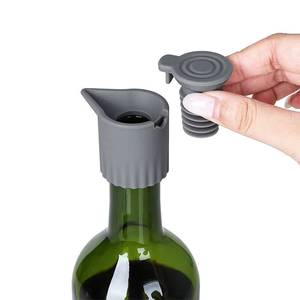 Tapón de Silicona Reutilizable de Grado Alimenticio, Sellador Cónico a Prueba de Polvo para Botellas de Bebidas y Vino, Tapón Cónico - Product Image 1