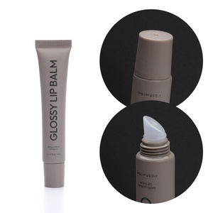 Wholesale Custom Glossy Lip Balm PE Tube Empty Slender <b>Plastic</b> <b>Packaging</b> with Massage Head for Eye Cream - Product Image 2