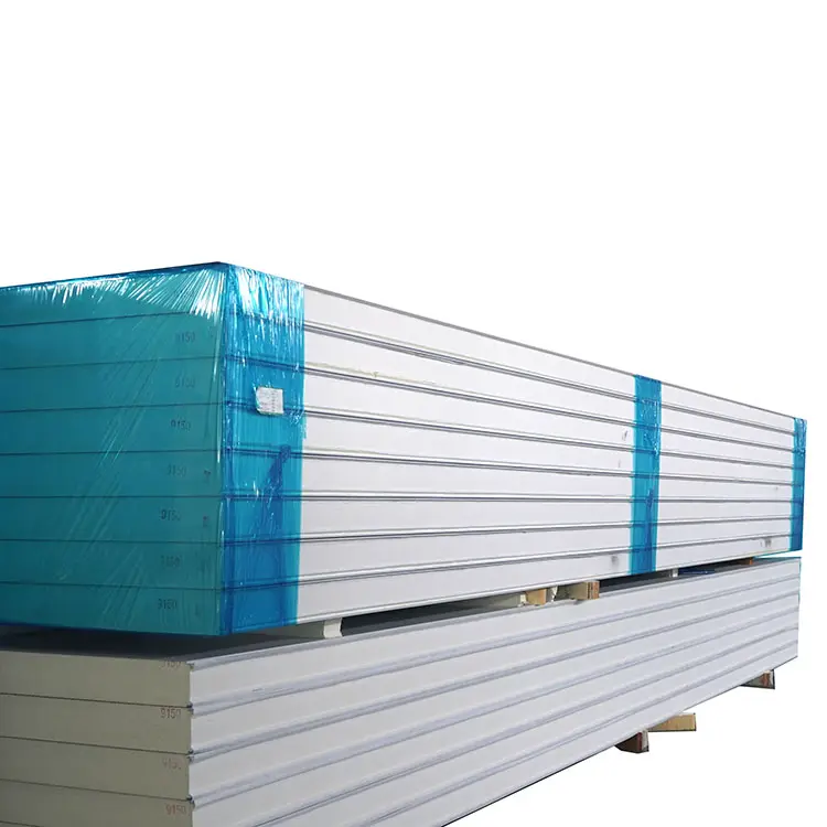 Phòng lạnh tầng EPS Sandwich Panel tráng thép không gỉ PU bọt tường sạch Panels