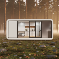 Maison mobile de luxe européenne en acier, type cabine spatiale, à double étage, avec salon, pour zone panoramique, hôtel, bureau ou salle de réception