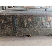 Dalle de granit brun naturel de luxe, polie, pour revêtement de sol, comptoir de cuisine, meuble-lavabo, salle de bain, revêtement mural extérieur