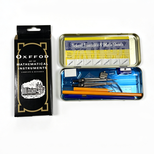 High Quality 14pcs <b>Math</b> <b>Set</b> <b>Oxford</b> Metal Compass Divider Mathematical Instrument Box for School Children - Product Image 2
