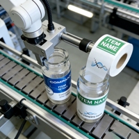 Etiquetas Personalizadas para Cajas de Péptidos de 3 ml y 10 ml, Pegatinas Autoadhesivas para Viales