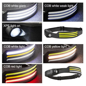 Vente en gros Puissant Cob complet d'urgence étanche Faros Moyen-Xpe Induction Cob Lampara De Cabeza Lampe frontale LED rechargeable - Product Image 5