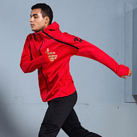 Maillots de football à capuche personnalisés Futbol Vestes de course Survêtement pour hommes Football