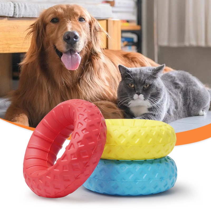 IQ Training EVA Ring Dog Toy for Swimming and Teeth Cleaning