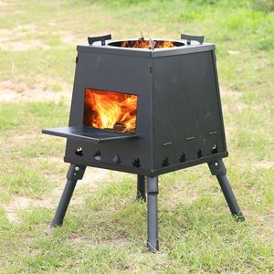 Réchaud de camping portable pliable à bois pour la cuisson en extérieur - Product Image 6
