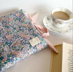 Tùy Chỉnh Kích Thước Biểu Tượng Hoa Bông Vải Độn Bảo Vệ Bow Reader Lưu Trữ Cuốn Sách Tay Áo Pouch Cho Đọc Sách Máy Tính Bảng - Product Image 4