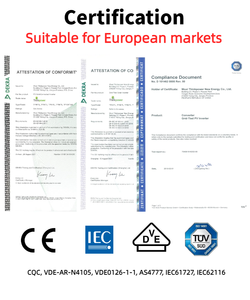 17kw 20kw 25kW 태양광 인버터 IP65 OEM/ODM WiFi EU 인증 전원 시스템 순수 사인파 인버터 하이브리드 400 v 3 상 ess - Product Image 2