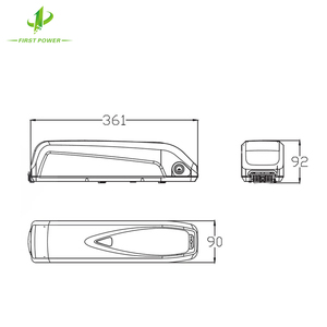 36V 12.5ah Lithium NCM Pin hailong có vỏ 450 Watt giờ xuống ống gắn 10s5p Xe đạp điện Kit Ebike Pin gói - Product Image 3