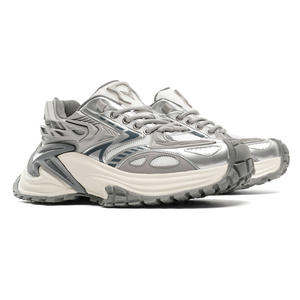 Chaussures de marche élégantes et respirantes pour hommes, avec logo personnalisé, toutes saisons, tige en maille respirante, semelle épaisse, style décontracté - Product Image 1