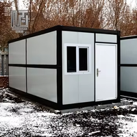 Villa de studio de luxe pliable et extensible, unité de conteneur préfabriquée personnalisée, bureau modulaire et résidence design