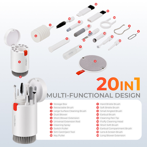 LV-CTK02-1-01 xách tay 20 trong 1 tất cả trong một màn hình Khăn lau bụi Cleaner Kit đa chức năng hiển thị màn hình cảm ứng Khăn lau bụi Cleaner - Product Image 3