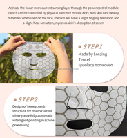 Masque facial en tissu non tissé Spunlace 40 g/m², doux, respirant, anti-brillance, pour soins de la peau DIY