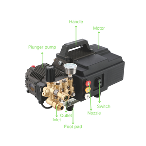 Hidrolavadora Eléctrica Portátil DANAU de 2000 Psi y 140 Bar, Hidrolavadora de Alta Presión <span class=keywords><strong>para</strong></span> el Hogar - Product Image 2