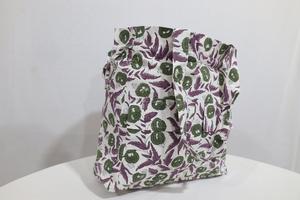 Bolsa Estampada a Mano con Motivos Artesanales Indios Atemporales, Tejido Ligero y Duradero para Uso Diario, Procedente de la India - Product Image 3