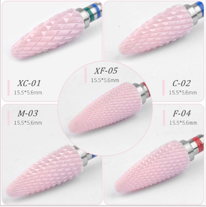 หัวขัดเล็บสีชมพู วงแหวนขัดเล็บ หัวขัดเงา ขนาด 80 120 180 กริต สำหรับเปลี่ยนใช้กับเครื่องตะไบเล็บไฟฟ้า สำหรับทำเล็บมือและเล็บเท้า - Product Image 5